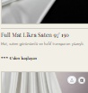 Full Mat Likra Saten 95' 190